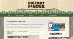 Desktop Screenshot of bigfootfinder.com